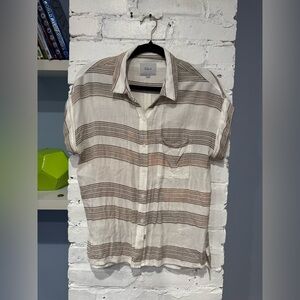 Rails Whitney Shirt - White‎ / Ash Striped